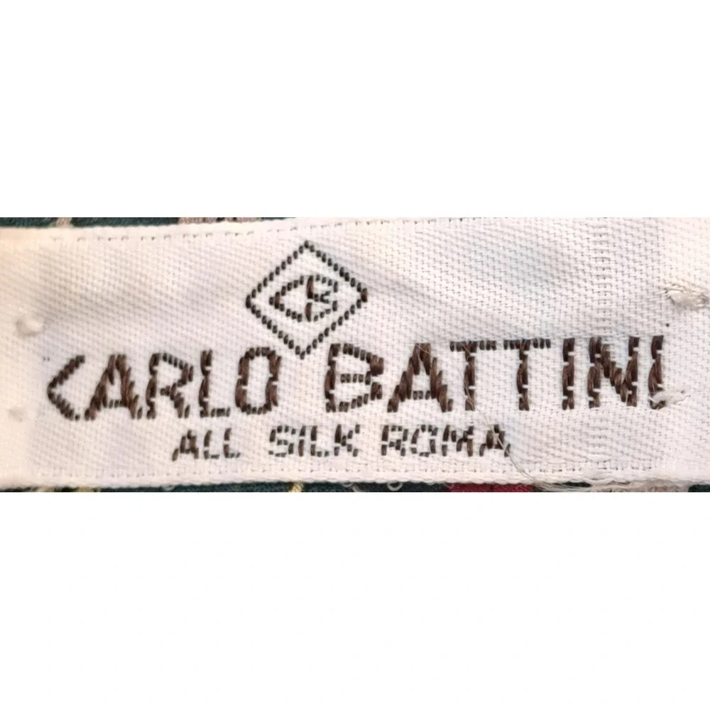 Carlo Battini 100% Italian‎ Silk Tie Handmade Golf Golfing Father's Day Dad Gift